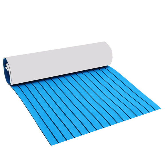 240x90cm EVA Foam 5/6mm Blue With Black Lines Boat Flooring Faux Teak Decking Sheet Pad