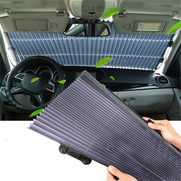Car Window Windshield Retractable Sunshade Automatic Telescopic Sunshade Curtain