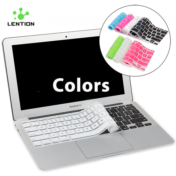 LENTION Ultra Thin Waterproof Dustproof SilicOne-keyboard Cover for Macbook Air 11 Inch