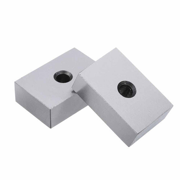 Machifit 2pcs 1x2x3 Inch Blocks 1 Hole Parallel Clamping Block Lathe Tools Precision 0.0001