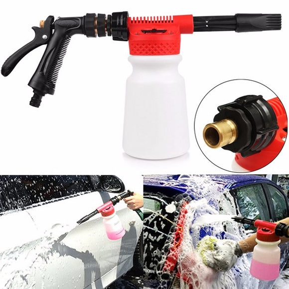 900ML Car Cleaning Washing Foam Tool Gun Water Soap Shampoo Sprayer Washer Bottle