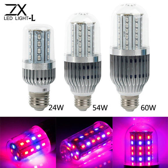 ZX 360 Degree 28W 54W 60W E27 LED Plant Grow Lamp Bulb Garden Greenhouse Plant Seedling Light