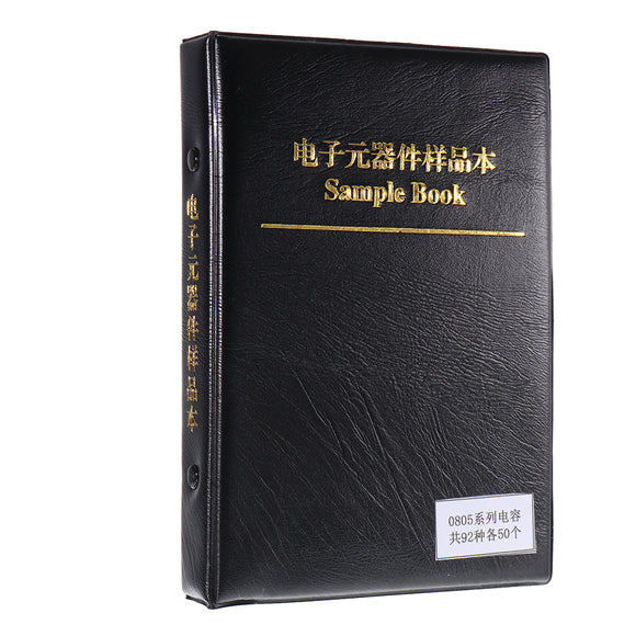 4600pcs 0805 SMD SMT Chip Capacitor Sample Book Assorted Kit 92values Each 50pcs (0.5pF to 10uF)
