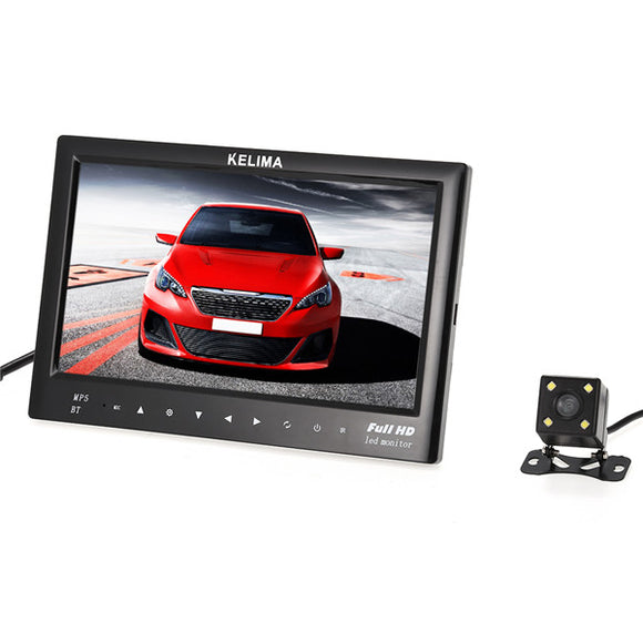 KELIMA 7 Inch bluetooth MP5 Car Display + Four LED Rear View Camera With Reversing Ruler
