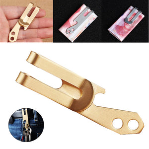 Multi Functional Money Clips Mini Slim Pocket Clamp Money Holder Key Chain Outdoor Camping Tools