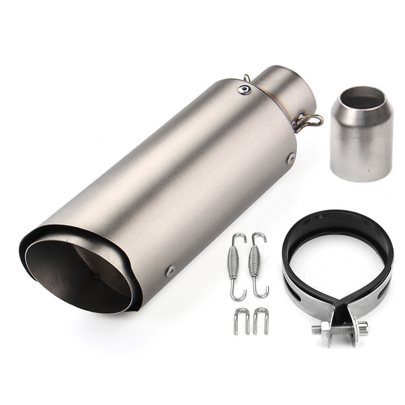 38-51mm Motorbike Motorcycle Steel Exhaust Muffler Pipe Slip-On Scooter Removable