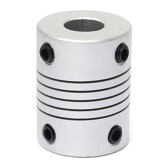 8mm x  8mm Aluminum Flexible Shaft Coupling OD19mm x L25mm CNC Stepper Motor Coupler Connector