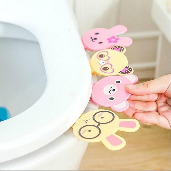 Bathroom Cute Animal Design Convenient Sitck Toilet Seat Cover Lifting