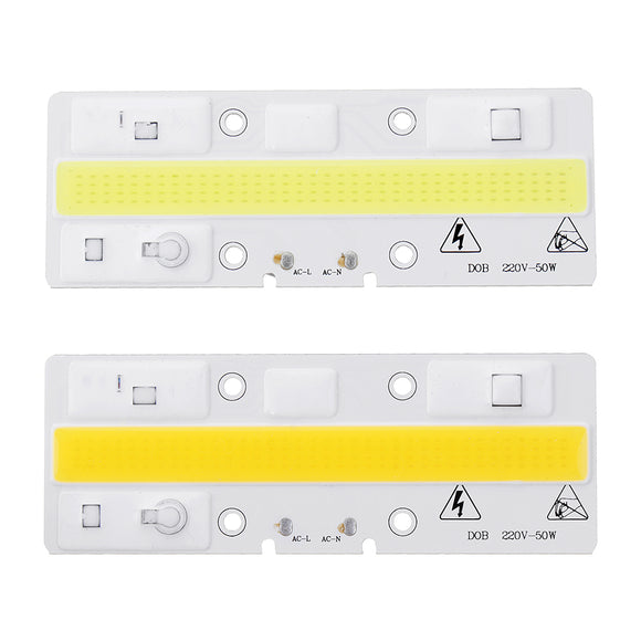 High Powered 50W COB LED Chip Light Source Anti-thunder AC220V for DIY Spotlight Floodlight