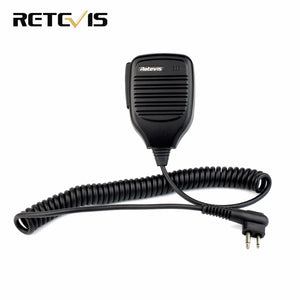 Retevis 2 Pin PTT Speaker Mic Microphone For Motorola GP68/GP88/GP300/2000/CT150/P040/Pro1150 HYT