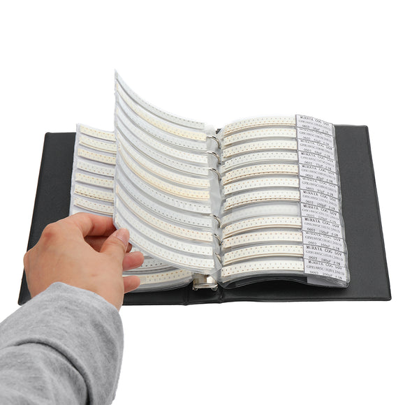 4500pcs 0603 SMD Capacitor Sample Book 90values Each 50pcs 0.5PF~2.2UF Capacitor Assortment Kit Pack
