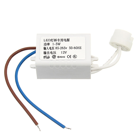 LED High Power MR16 G4 1-5W LED Driver Power Supply Transformer AC85-265V to DC12V