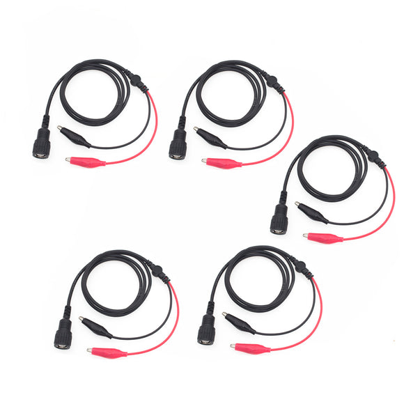 5PCS 1.1M Y101D European Standard Insulated BNC Crocodile Clamp Test Line Multimeter Test Probe