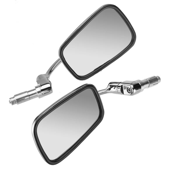 Universal Stainless Steel Retro Modified Motorcycle Mirrors Side Rear View Mirrors