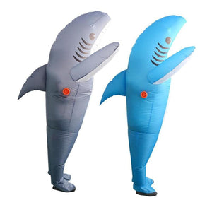 Inflatable Costumes Shark Adult Halloween Fancy Dress Funny Scary Dress Costume