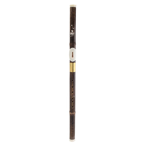 Chinese Black Bamboo Bawu G Key Woodwind Flute Musical Instrument