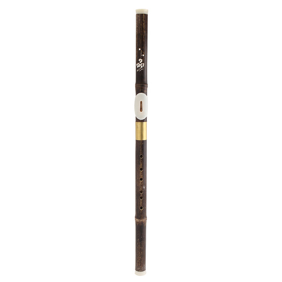 Chinese Black Bamboo Bawu G Key Woodwind Flute Musical Instrument