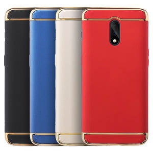 Bakeey Ultra-thin 3 in 1 Plating Frame Splicing PC Hard Protective Case For OnePlus 6T