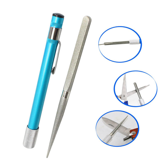 IPRee Outdoor Portable Pen Shape Diamond Grinder Knife Sharpener Grindstone Camping EDC Tool