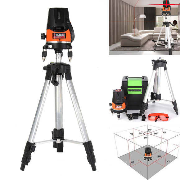 5 Line 1 Point Automatically 360 Degree Professional Cross Laser Level Measurement Tool