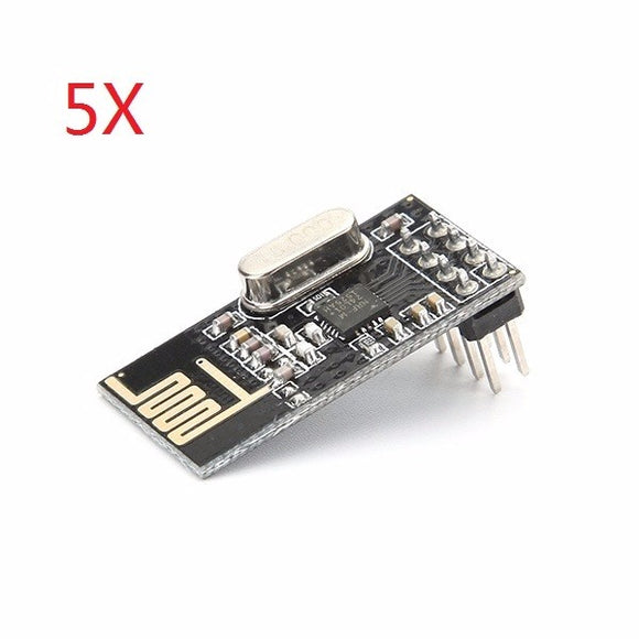 5Pcs NRF24L01+ SI24R1 2.4G Wireless Power Enhanced Communication Receiver Module