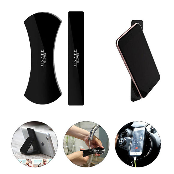 IPRee 2Pcs/set Phone Holder Sticker Rubber Paster Pad Car Travel Bracket Anti Slip Phone Stand