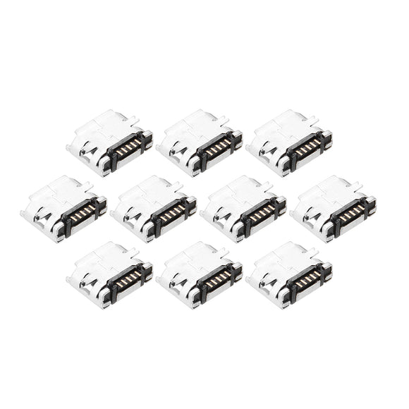 10pcs Micro 5pin USB Type B female Socket Connector Charging Socket 5.9 long pin Socket Interface