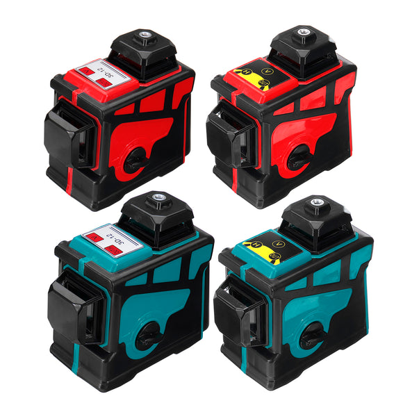 3D 12 Lines Green Blue Line Laser Level  360 Cross Self Leveling Engineer with Red Blue Shell