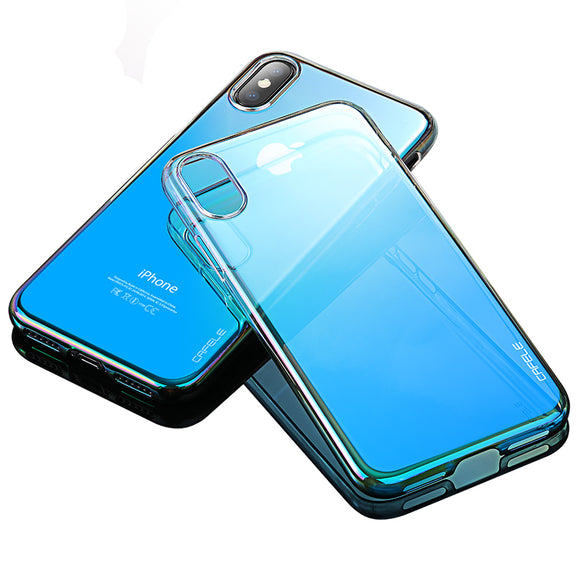 Cafele Gradient Color Hard PC Protective Case For iPhone X