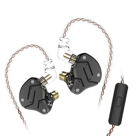 KZ ZSN HiFi Dynamic Balanced Armature Driver Earphone Noise Cancelling 3.5mm Wire Headphone