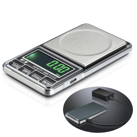 Bang good 1000g 0.1g USB Digital Pocket Charging Scale Jewelry Scale Balance Weighing Scale