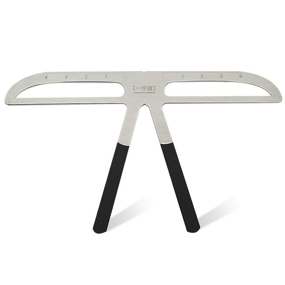 Metal Tattoo Eyebrow Shaping Stencil Ruler Caliper Measure Tool Microblading Brow Template
