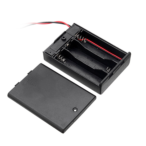 10pcs 3 Slots AA Battery Box Battery Holder Board with Switch for 3xAA Batteries DIY kit Case