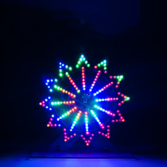 Geekcreit DIY Colorful LED Automatic Rotating Ferris Wheel Kit Electronic Components Diy Music Spectrum Production Kit