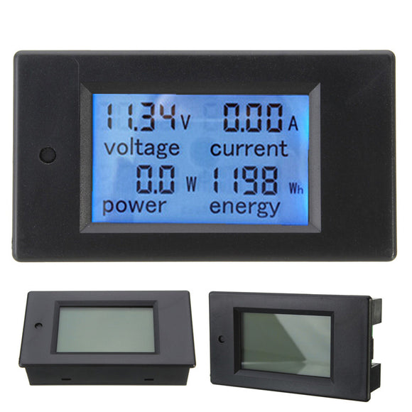 Excellway 20A DC Multifunction Digital Power Meter Energy Monitor Module Volt Meterr Ammeter