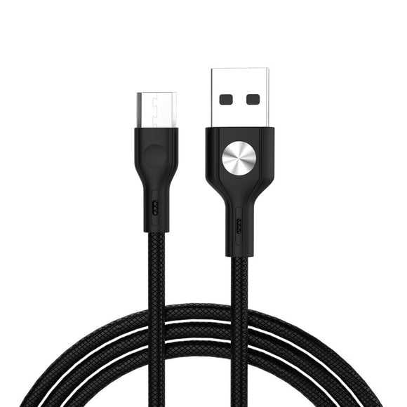 Golf GC-60 CD Leather 3A Micro USB 1m Fast Charging Data Cable for Samsung Xiaomi Huawei