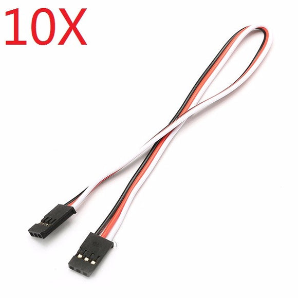 10X 22AWG 60 Core 20cm Male to Male Futaba Plug Servo Extension Wire Cable Parallel Cable