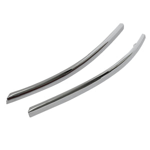 Pair Front Bumper Chrome Car Moulding Trim Strip Covers For AUDI C6 A6 2005-2008