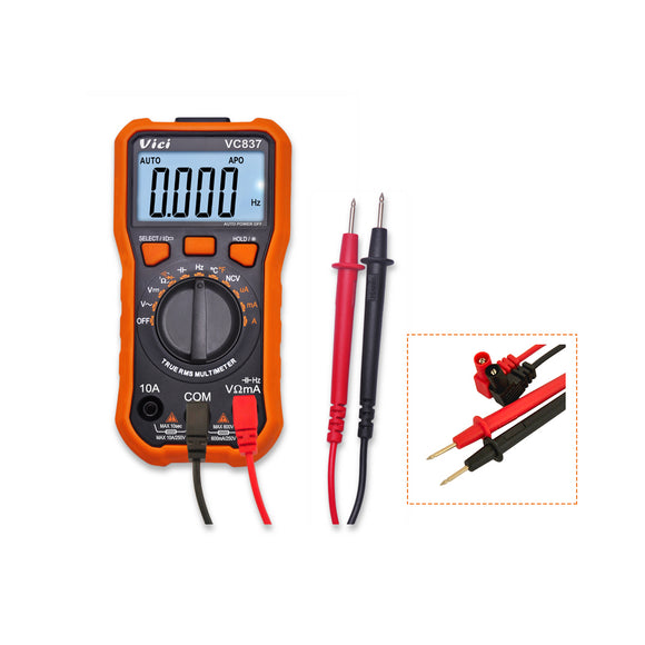 VC837 3 5/6 Auto Range True RMS LCD Display Digital Multimeter Non-Contact Voltage Detect