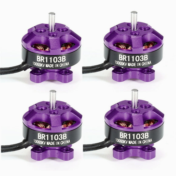 4X Racerstar Racing Edition 1103 BR1103B 10000KV 1-3S Brushless Motor Purple For 50 80 100 RC Drone FPV Racing