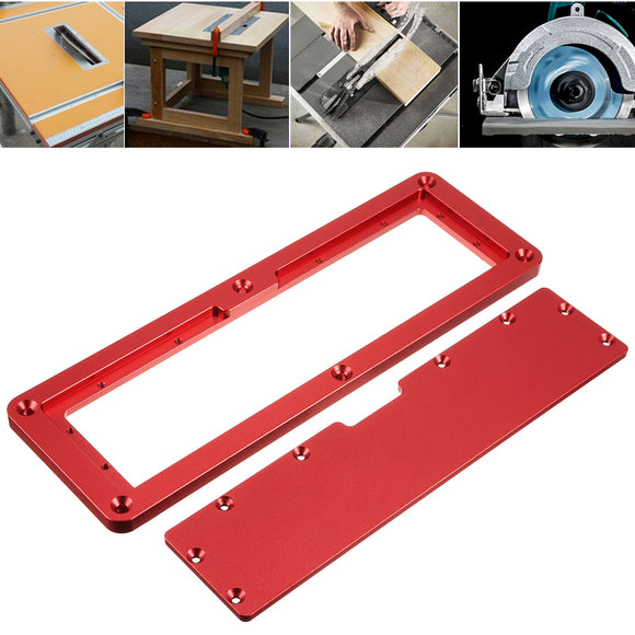 Electric Circular Saw Flip Cover Plate Adjustable Aluminium Surface Embedded Insert Plate For Table Saw