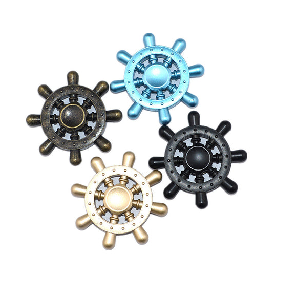 Zinc Alloy Steel Ring Wheel Hand Spinner Plastic Bag Fingertips Gyro Reduce Stress Toys