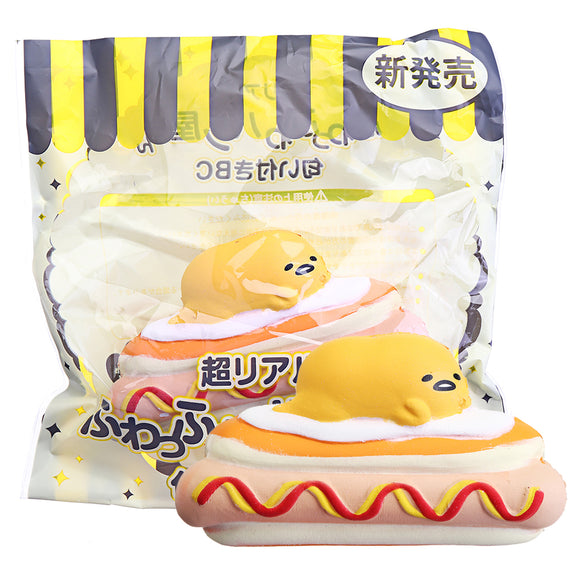 Squishy Jumbo Poached Egg Hot Dog 10CM Slow Rising Rebound With Packaging