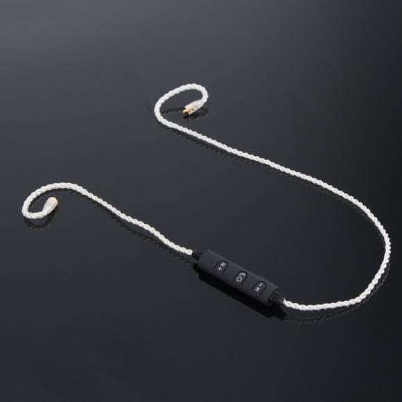 Silver Plated MMCX Plug Bluetooth 4.1 Adapter Earphone Cable Replacement For SE215 SE535 UE900