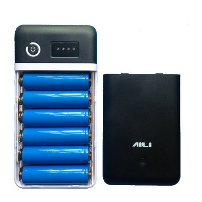 Bakeey 6x18650 Battery Case DIY Power Bank Kit Box 3.7/5/6/9/12V for Smartphones