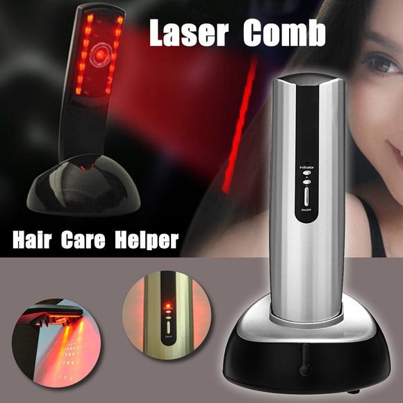 Unisex Electric Laser Infrared Stimulator Healthy Hair Growth Care Therapy  Comb
