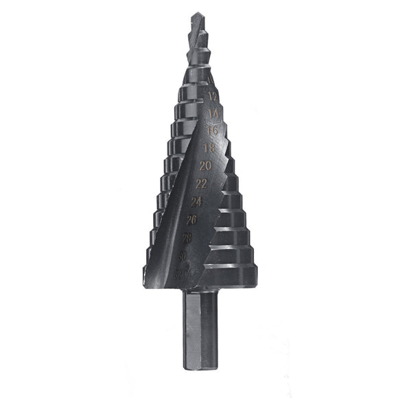 4-32mm Spiral Step Cone Drill Bit Multifunction Metal Hole Cutter Tool Kit