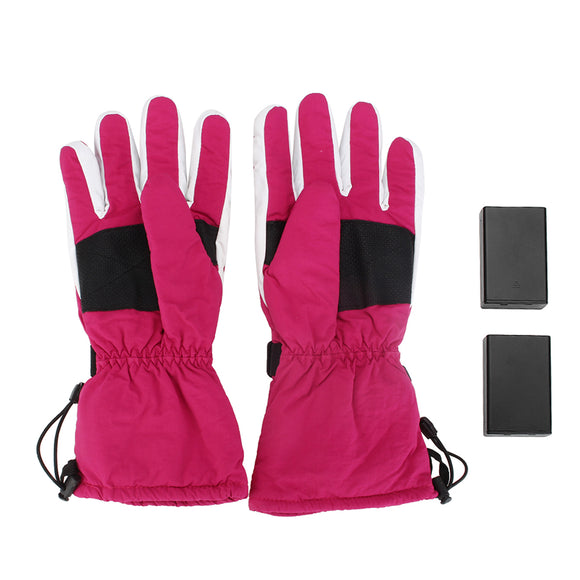 Electronic Heated Motorcycle Gloves Women Warm Hand USB Rechargeable 4.5W Battery 3000 mAh