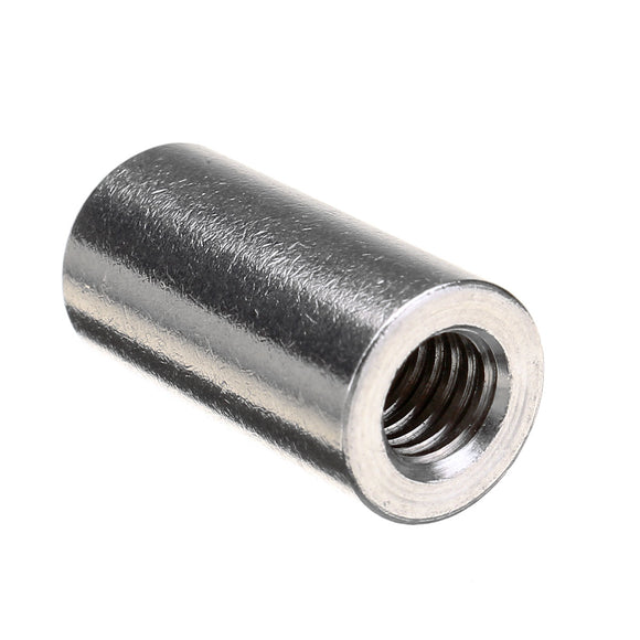 M6 20mm Round Connector 304 Stainless Steel Threaded Sleeve Bar Stud Rod Coupling Nut