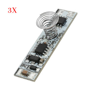 3pcs DC 9V To 24V Touch Switch Capacitive Touch Sensor Module LED Dimming Control Module
